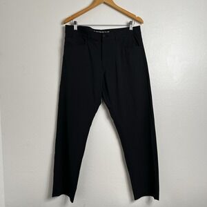 Western Rise Classic Fit Pants Black Size 33x30 Men's Travel Tech Wear